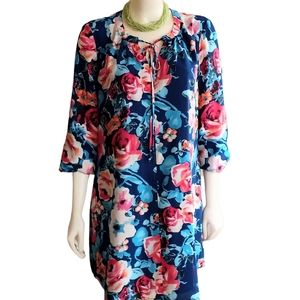 Charles Henry Floral Mini Dress Size Medium